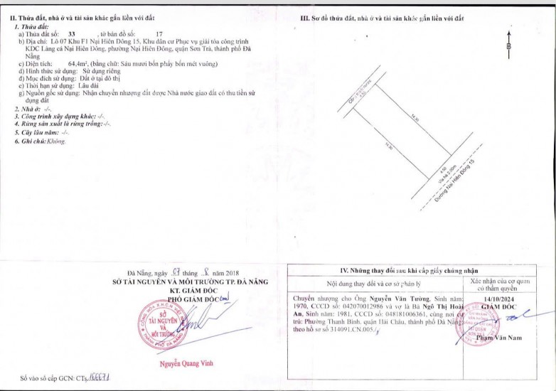 Nhà 2 PN, lửng đúc. Ngang 4.5m, nhà MT Nại Hiên Đông 15, Sơn Trà, Đà Nẵng . Giá 5 tỷ 350, chính chủ liên hệ 0905353499-0914317293