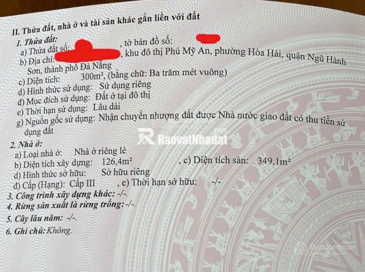 Bán biệt thự ven sông khu đô thị Phú Mỹ An, Đà Nẵng