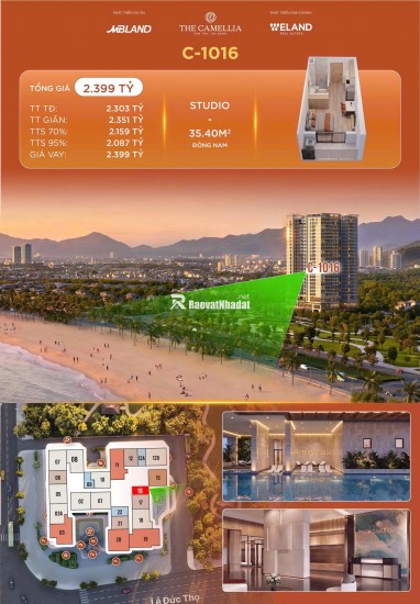 Nhanh tay sở hữu: CĂN HỘ THE CAMELLIA ĐÀ NẴNG - BÁN ĐẢO SƠN TRÀ CHỈ TỪ 1.9TỈ/CĂN LH:0775671352