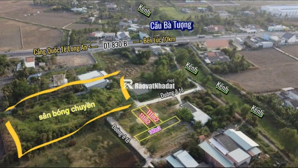 BÁN LÔ ĐẤT THỔ CƯ VỊ TRÍ ĐẸP TẠI ẤP 6 XÃ TÂN TRẠCH, CẦN ĐƯỚC, LONG AN. LH:0903187068.