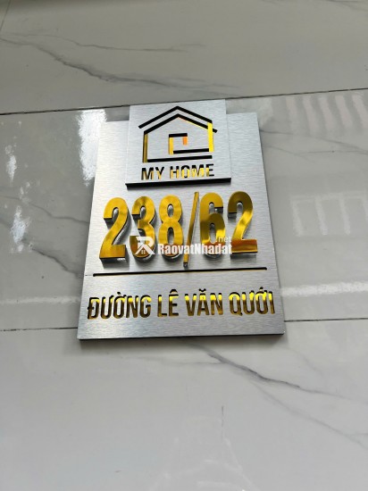 BÁN NHÀ 238/62 LÊ VĂN QUỚI - 16 M2 -  ĐÃ HOÀN CÔNG - SHR - CHỈ 2TỶ280TR. LH:0915999552.