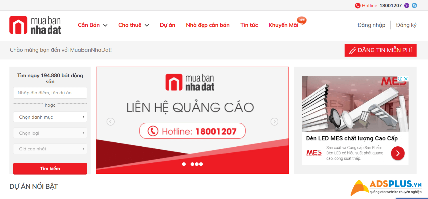 web đăng tin bất  động sản miễn phí